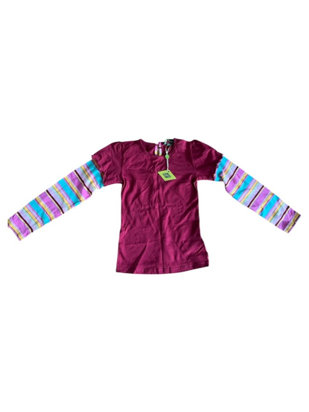 NWT Vintage Oilily Girls Maroon Long Sleeve Top - US Youth Girls 9-10/EU 140